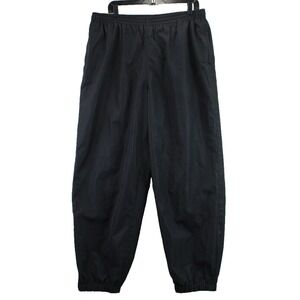 Tek Gear Men's Black Athletic Track Pants L Elastic Waist Lined